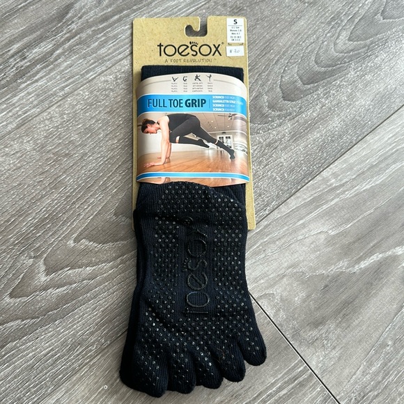 Toe Sox, full toe grip, Small toesox, Black - Picture 1 of 4
